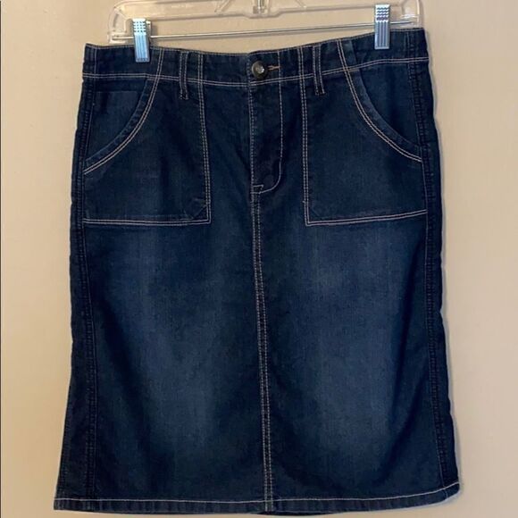 Cato Denim Rhinestone Back Pocket Skirt - Picture 2 of 7